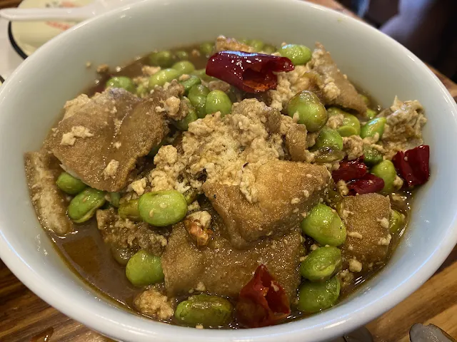 臭豆腐炒毛豆