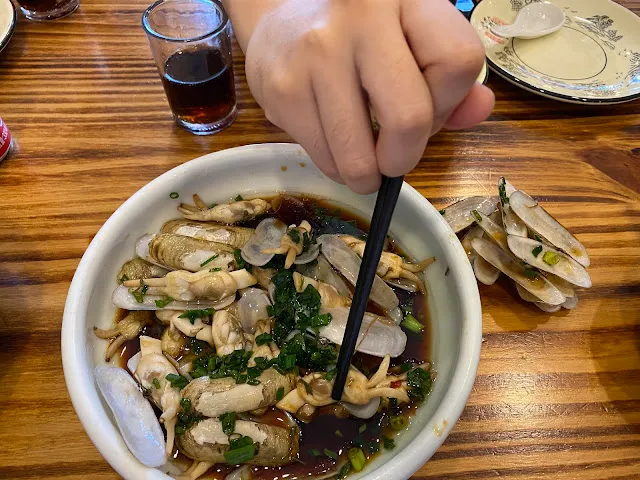 葱油蛏子